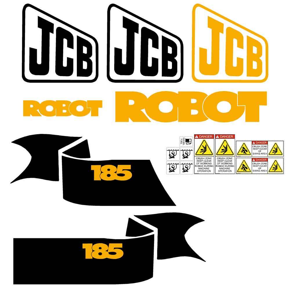 JCB Robot 185 Decal Decal Kit JCB Robot 185 Decal Decal Kit