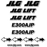 JLG E300AJP Decal Kit