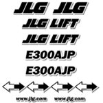 JLG E300AJP Decal Kit