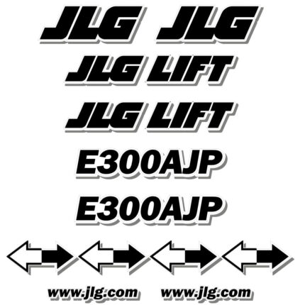 JLG E300AJP Decal Kit