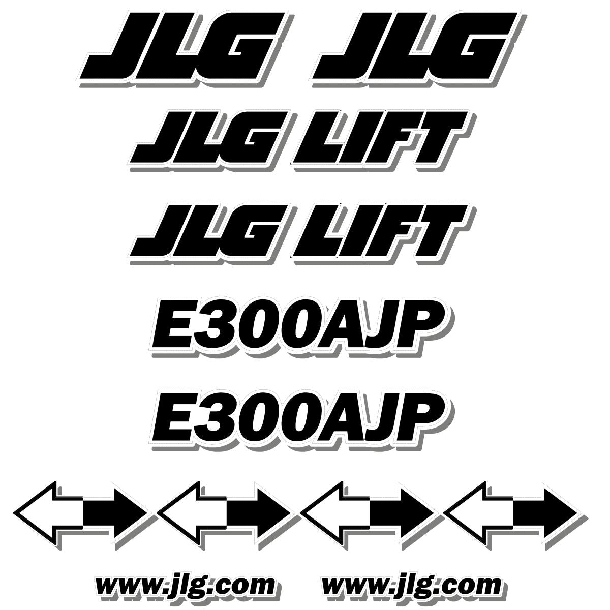 JLG E300AJP Decal Kit JLG E300AJP Decal Kit