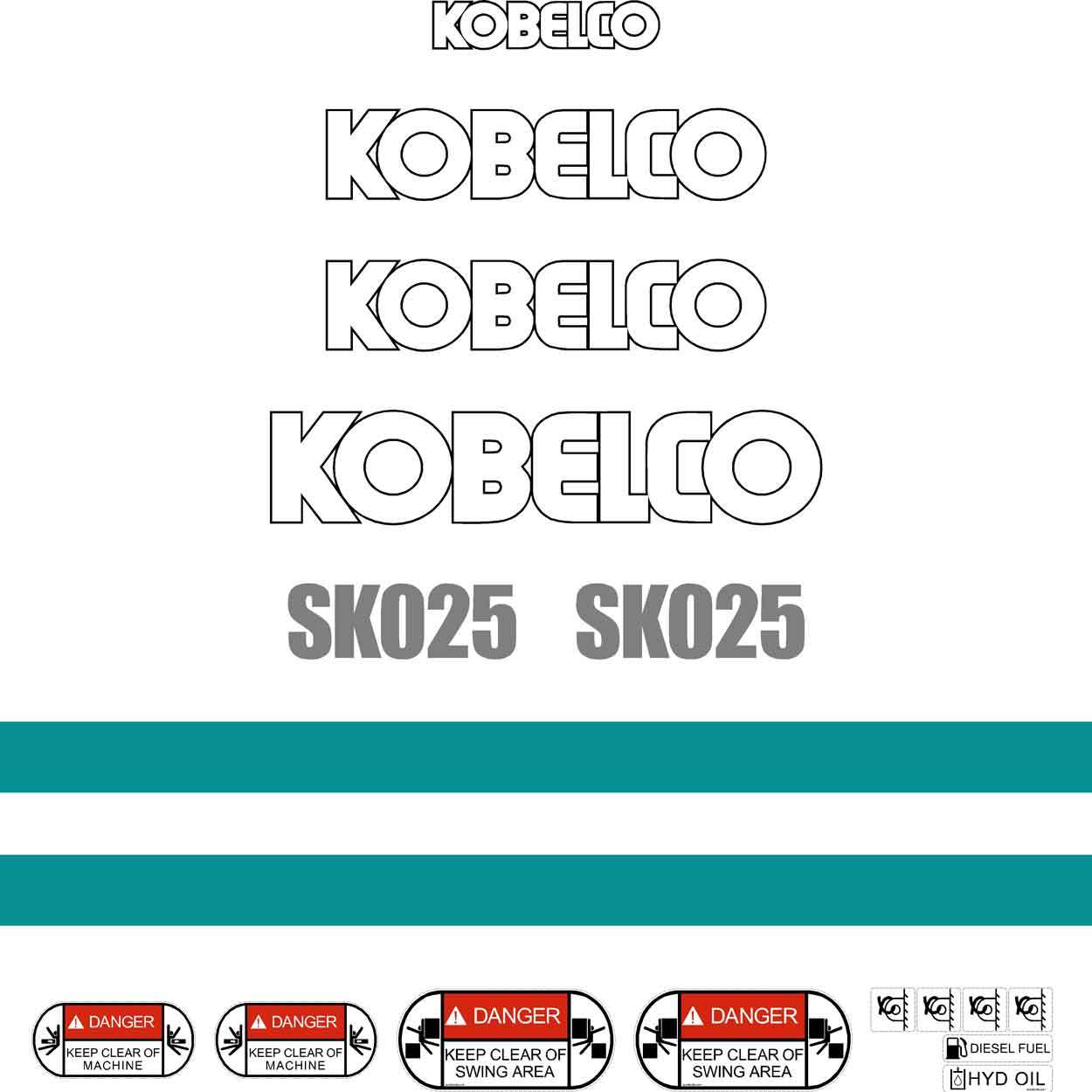 Kobelco SK025 Decals Kobelco SK025 Decals
