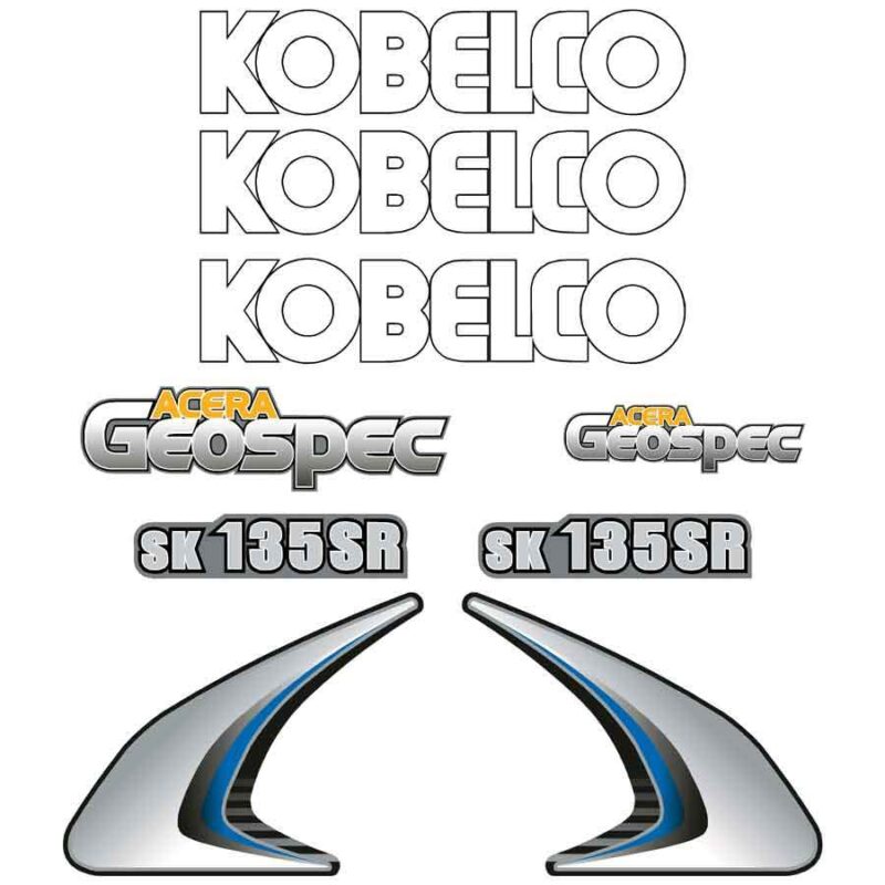 Kobelco SK135 SR-2 Decal Kit