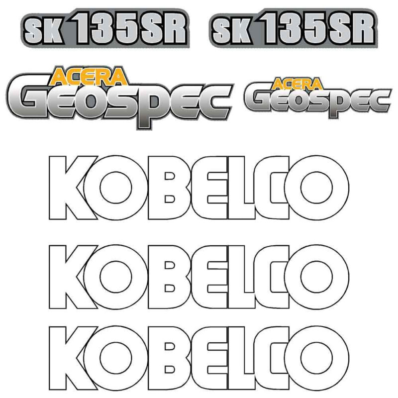 Kobelco SK135 SR Decals