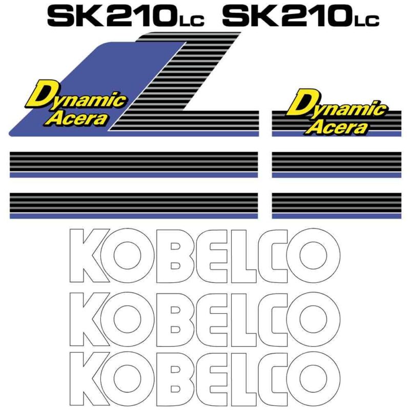 Kobelco SK210-6 LC Dynamic Acera Decal Kit