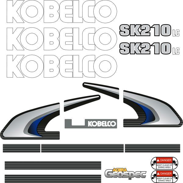 Kobelco SK210 LC -8 Decal Kit Kobelco SK210 LC -8 Decal Kit
