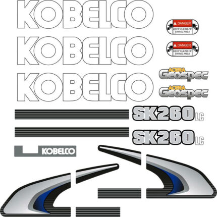 Kobelco SK260LC-8 Decal Kit