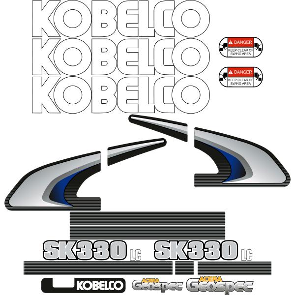 Kobelco SK330LC-8 Decal Kit Kobelco SK330LC-8 Decal Kit