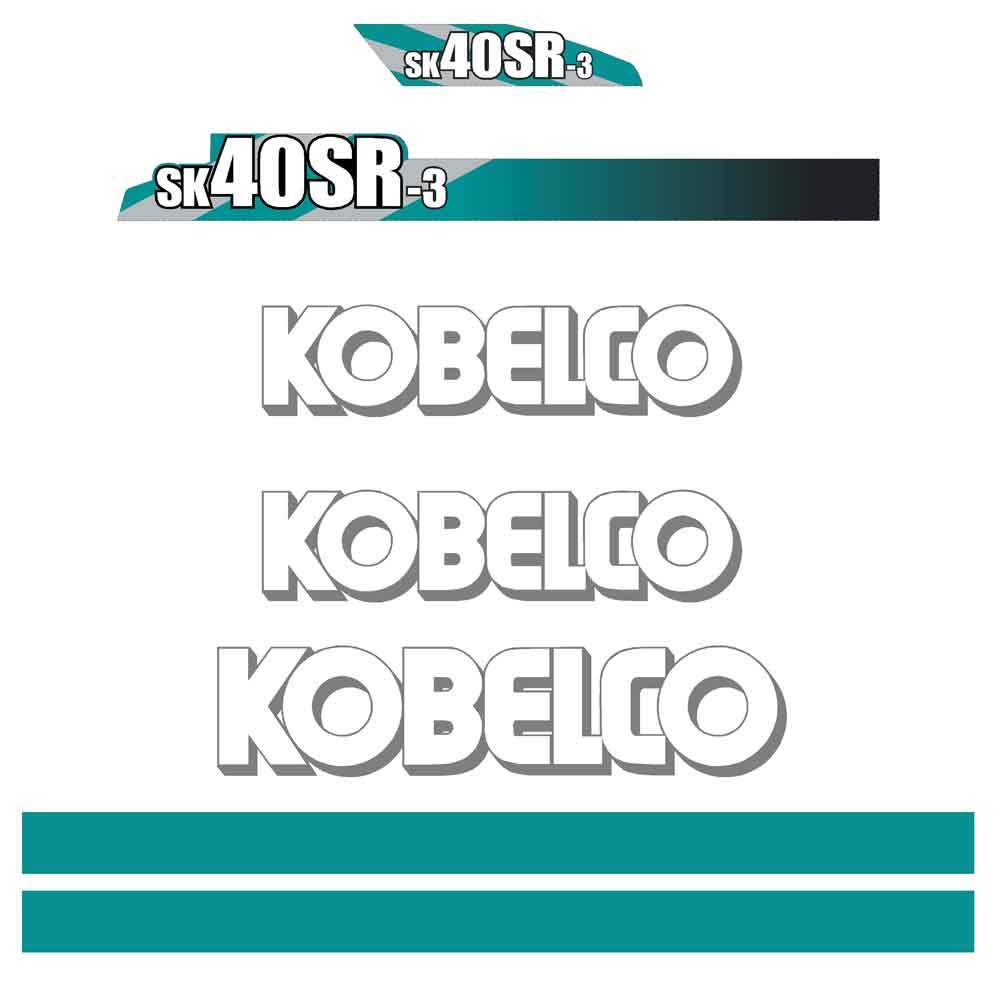 Kobelco SK40SR-3 Decals Kobelco SK40SR-3 Decals