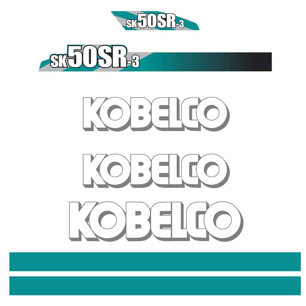 Kobelco SK50SR-3 Decals Kobelco SK50SR-3 Decals