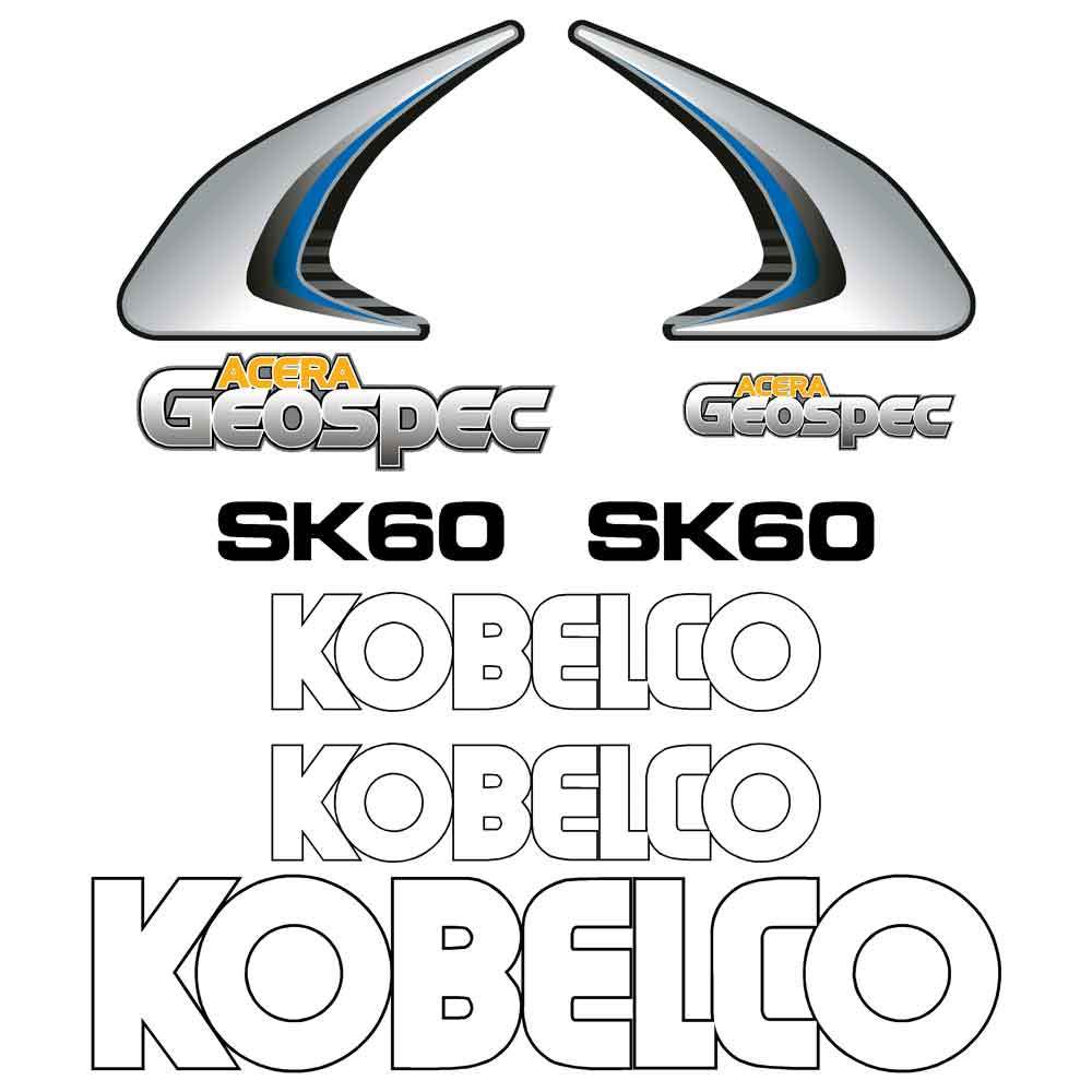 Kobelco SK60 Decals Stickers Kobelco SK60 Decals Stickers