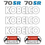 Kobelco SK70SR-1 Decals Stickers Set
