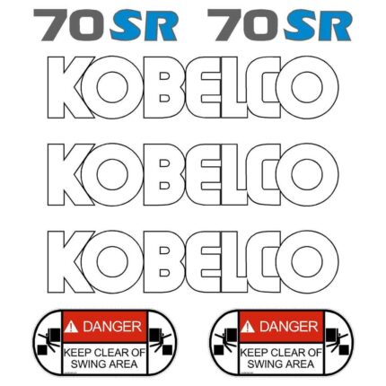 Kobelco SK70SR-1 Decals Stickers Set
