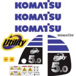 Komatsu 5.0 Decal Kit