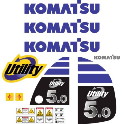 Komatsu 5.0 Decal Kit