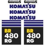 Komatsu BR480 Decal Kit