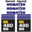 Komatsu BR480 Decal Kit