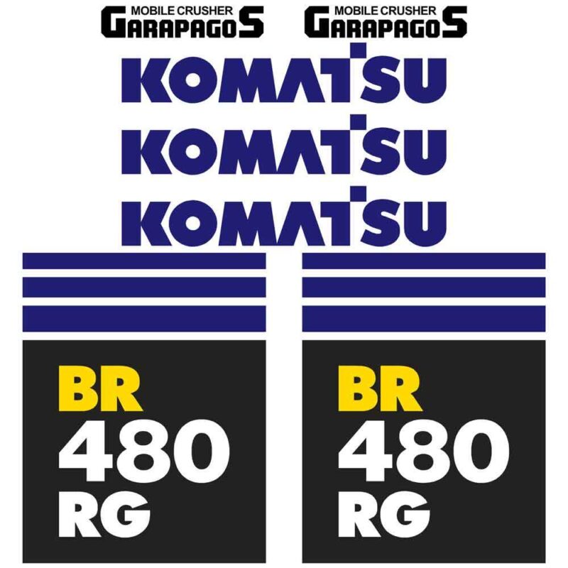 Komatsu BR480 Decal Kit