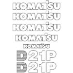 Komatsu D21P-7 Decal Kit