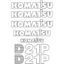 Komatsu D21P-7 Decal Kit