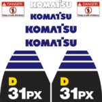 Komatsu D31PX-22 Decal Kit