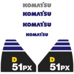 Komatsu D51PX-22 Decal Kit