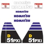 Komatsu D51PXI-22 Decal Kit