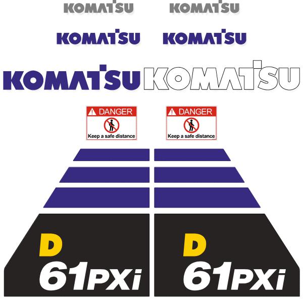 Komatsu D61PXI-23 Decal Kit Komatsu D61PXI-23 Decal Kit