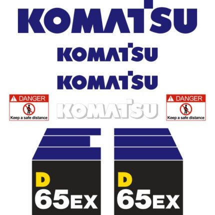 Komatsu D65EX-15 Decal Kit