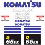 Komatsu D65EX-18 Decal Kit