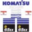 Komatsu D65EX-18 Decal Kit