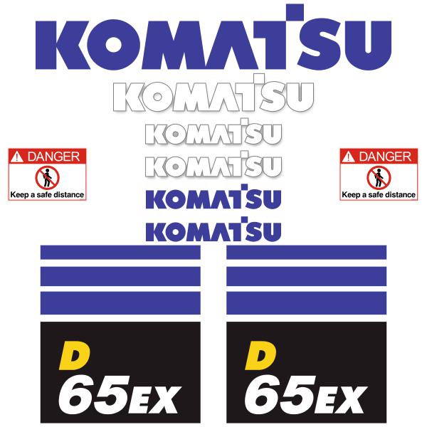 Komatsu D65EX-18 Decal Kit Komatsu D65EX-18 Decal Kit