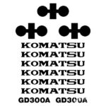 Komatsu GD300A Decal Kit -