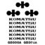 Komatsu GD300A Decal Kit -