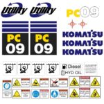 Komatsu PC09 Decal Kit