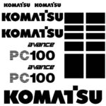 Komatsu PC100-6 Decal Kit