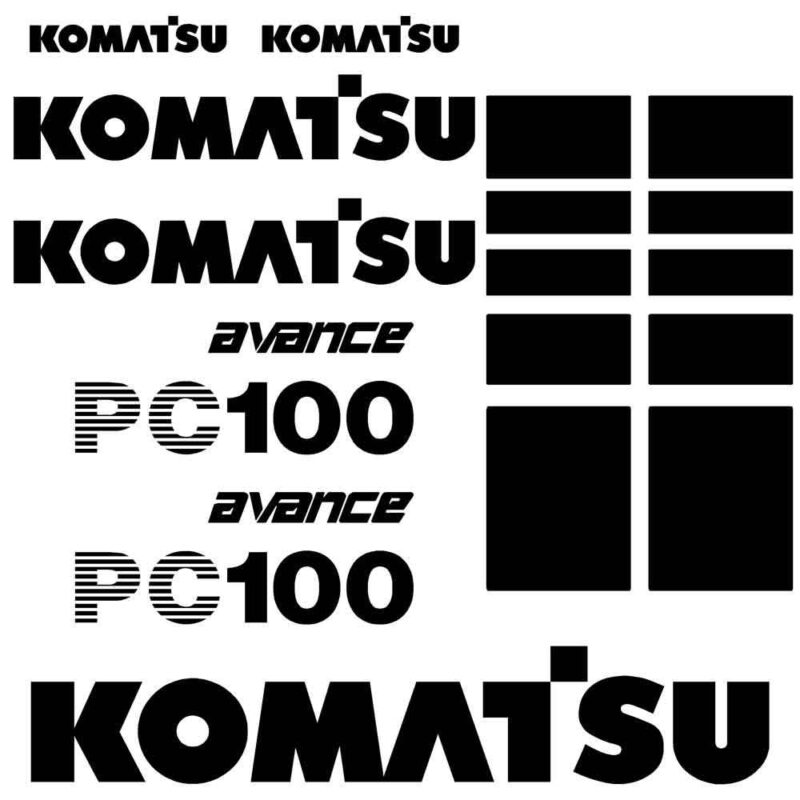 Komatsu PC100-6 Decal Kit