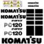 Komatsu PC120-6 Decal Kit