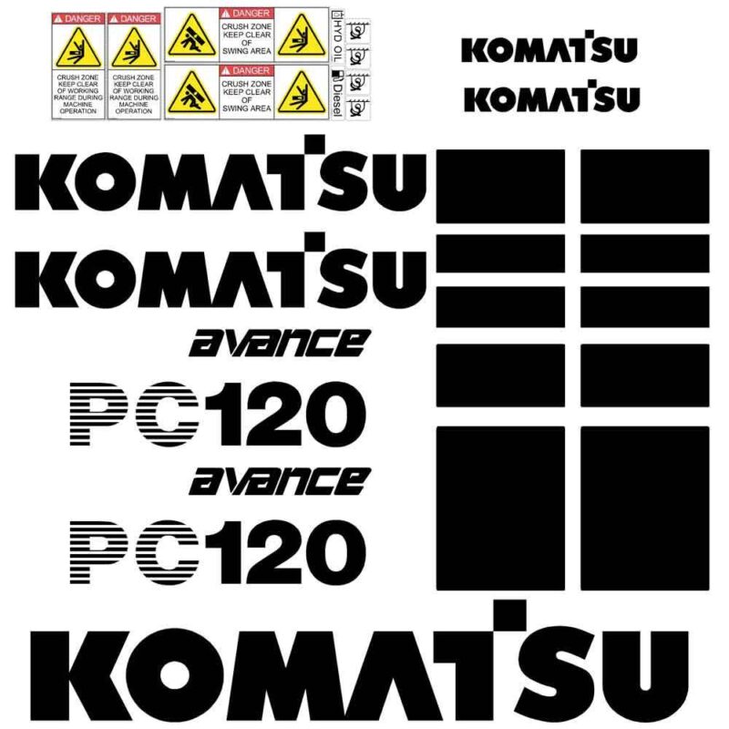 Komatsu PC120-6 Decal Kit