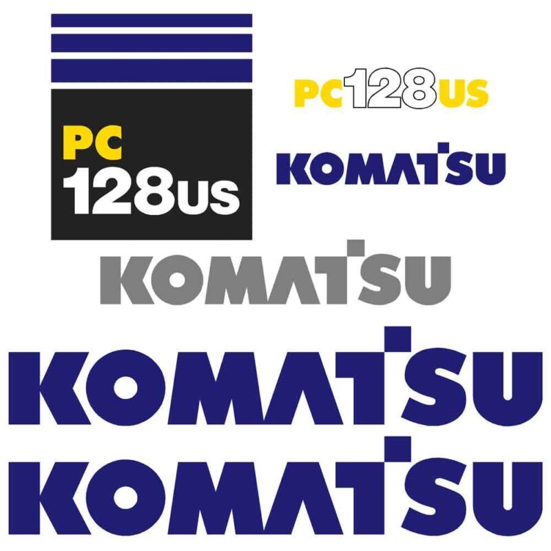 Komatsu PC128US-6 Decals Kit