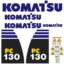 Komatsu PC130-8 Decals Kit