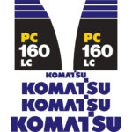 Komatsu PC160-8 LC Decal Kit
