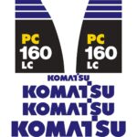 Komatsu PC160-8 LC Decal Kit