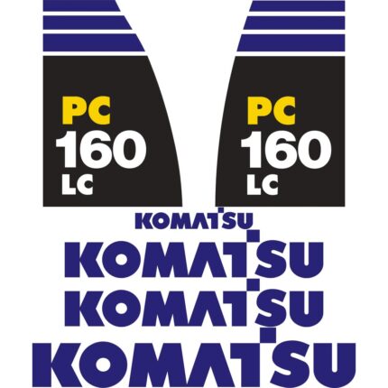 Komatsu PC160-8 LC Decal Kit