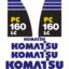 Komatsu PC160-8 LC Decal Kit