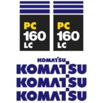Komatsu PC160LC-7 Decal Kit