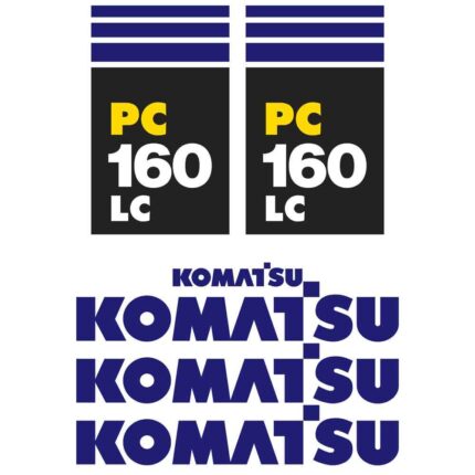 Komatsu PC160LC-7 Decal Kit