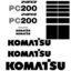 Komatsu PC200-6 Decal Kit
