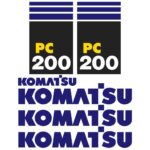 Komatsu PC200-7 Decal Kit