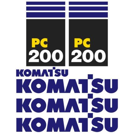 Komatsu PC200-7 Decal Kit